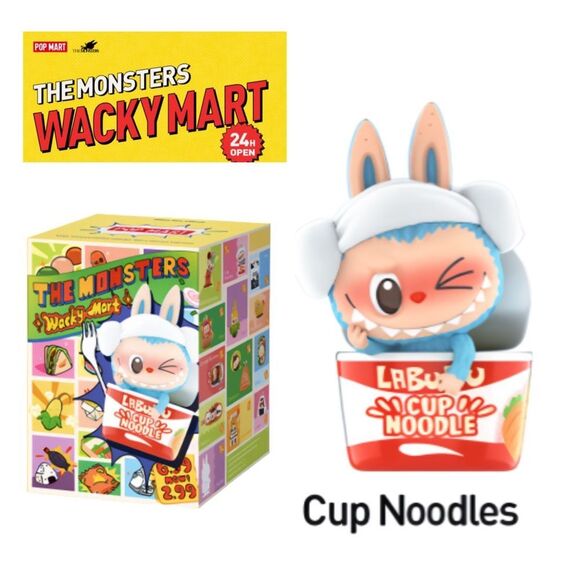 Pop Mart Wacky Mart The Monsters Figurine Cup Noodles - Picture 1 of 16